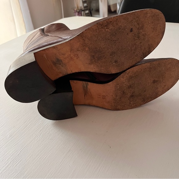 Cole Haan Chocolate Leather Ankle Boots - Picture 8 of 8